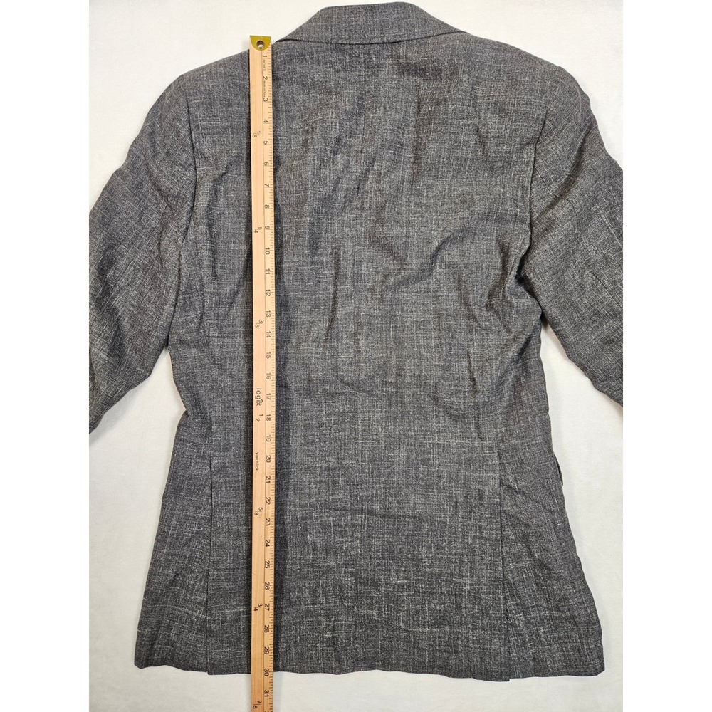 SuitSupply La Spalla Grey E. Thomas Wool Silk Linen Blazer Mens 40L / 98 - Picture 9 of 11